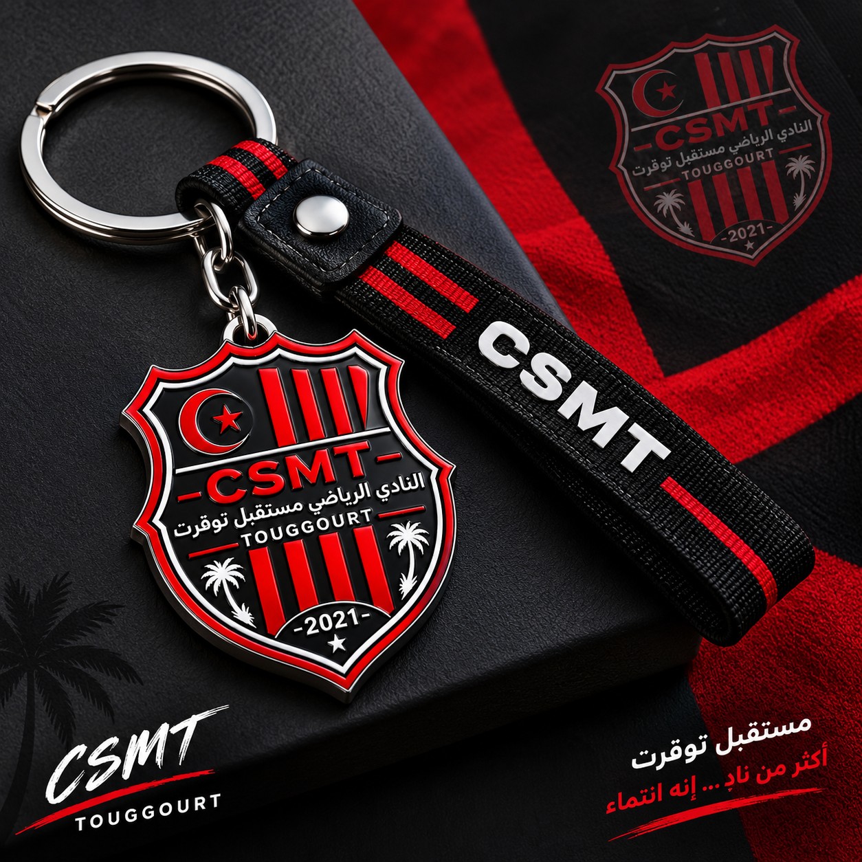 🔑❤️🖤 Porte-clés du club